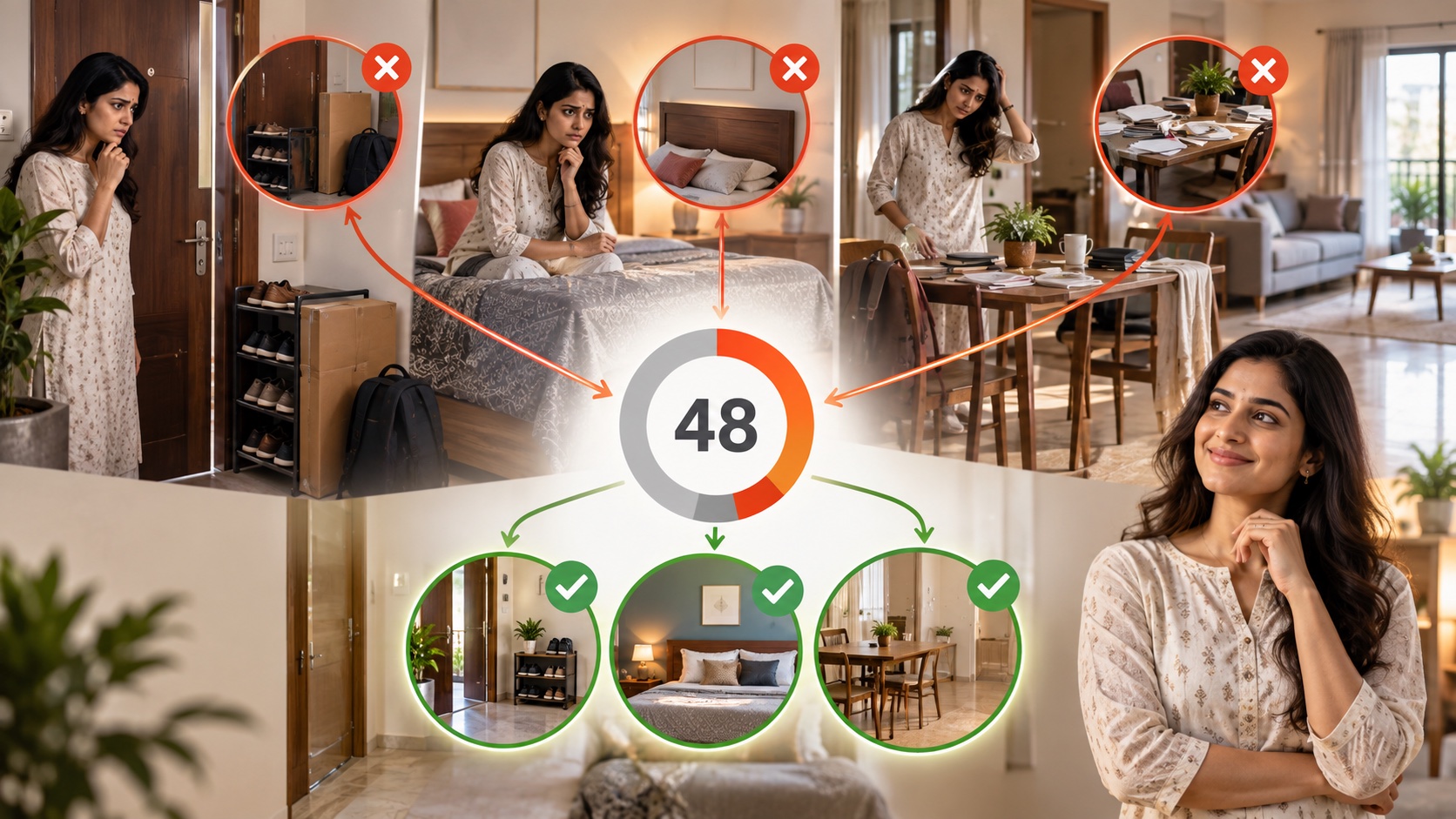 Quick Vastu score: input, Vaastu analysis, and result