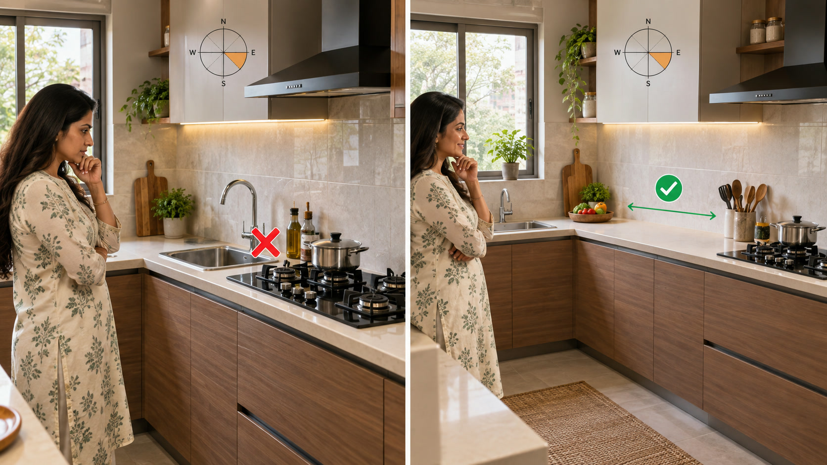 Vastu defects catalogue: input, Vaastu analysis, and result